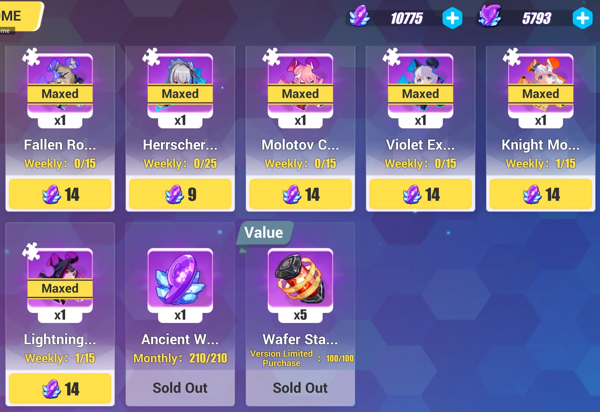 Maxed Fragments